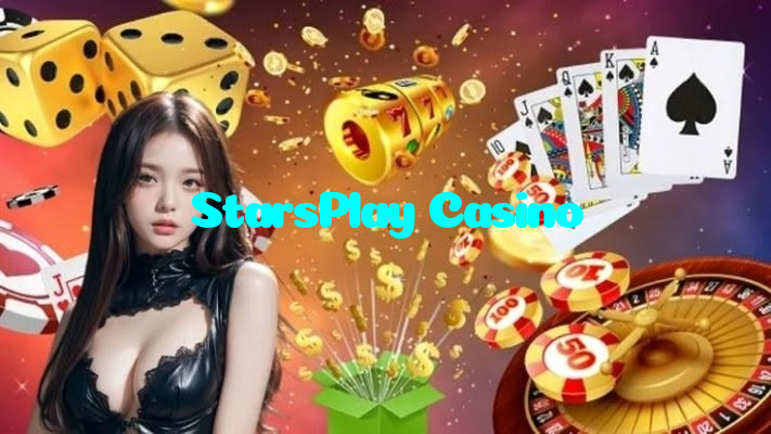StarsPlay Casino casino presented on mobile device in Pakistan with slots and live games